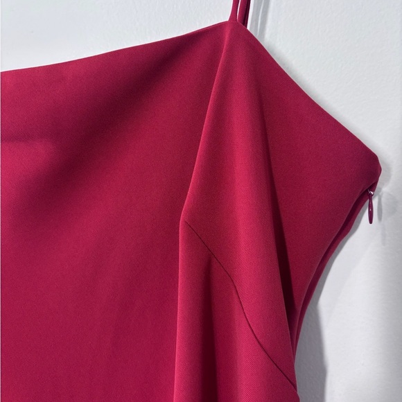 Veronica Beard Revolve Mavis Crimson Red Sleeveless Slip Maxi Dress Size 14 DWT - Picture 4 of 9